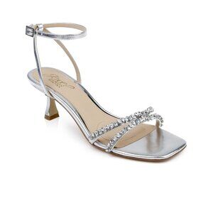 Jewel Badgley Mischka Women's Nayla Kitten Heel Dress Sandals